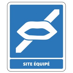 Panneau site équipé malvoyant