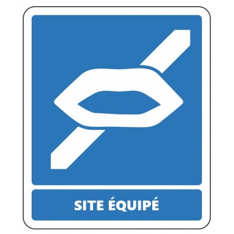 Panneau site équipé malvoyant