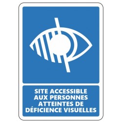 Signalétique rampe PMR