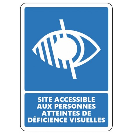 Signalétique rampe PMR