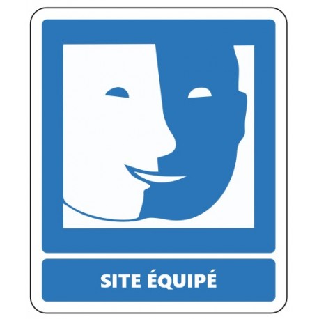 Autocollant site accessible atteinte déficience visuelles