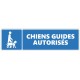 Panneau chiens guides autorisés