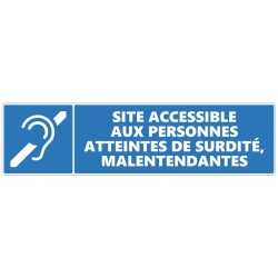 Signalétique equipe habilité aux langues des signes