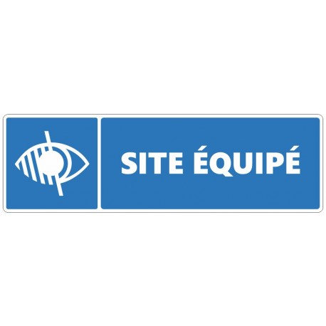 Panneau site équipé pour personnes malvoyantes