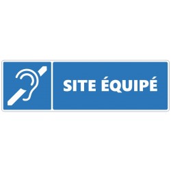 Signalétique site équipé malvoyant