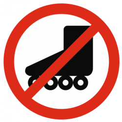 Sticker pousette interdit