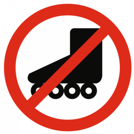 Sticker pousette interdit