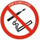 Autocollant interdiction de vapoter