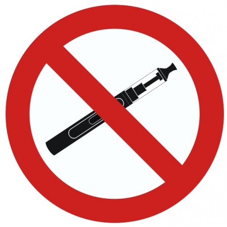 Sticker interdiction de vaopter