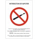 Sticker Interdiction de vapoter