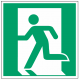 Autocollant issue de secours gauche (E001)