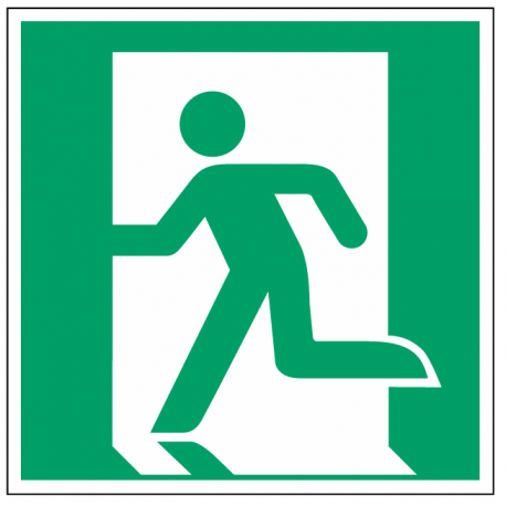 Autocollant issue de secours gauche (E001)