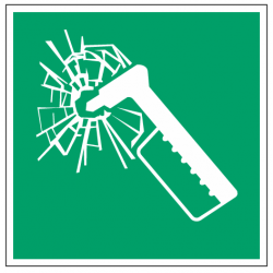 Panneau marteau secours E025