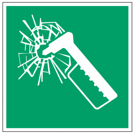 Panneau marteau secours E025