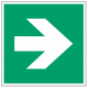 Panneau flèche directionnelle 90 degrés (ISO7010)