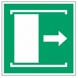 Panneau coulisser porte vers la droite (E033)