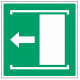 Panneau coulisser porte vers la gauche (E034)