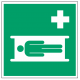 Autocollant sortie de secours bas picto