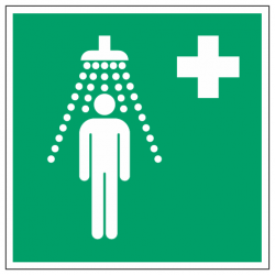 Panneau – Douche de sécurité et rinçage d’urgence E012