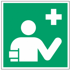 Panneau – Secouriste et poste de premiers secours E064