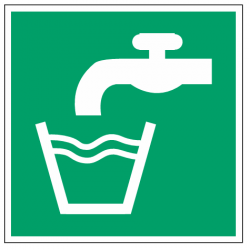 Panneau E015 eau potable signalisation point d’eau sécurisé ISO 7010