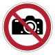 Panneau P029 interdiction de photographier zone privée sécurité