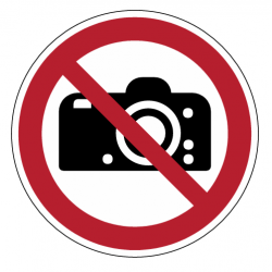 Panneau P029 interdiction de photographier zone privée sécurité