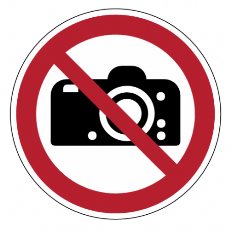 Panneau P029 interdiction de photographier zone privée sécurité