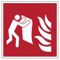 Panneau F016 couverture anti-feu sécurité incendie extincteur
