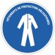 Autocollant rond M010 – Vêtement de protection obligatoire ISO 7010