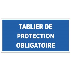 Panneau M026 tablier protection obligatoire texte sécurité