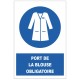 Panneau M059 blouse laboratoire obligatoire ISO 7010
