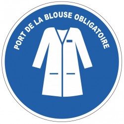 Panneau rond M059 ISO 7010 – Blouse obligatoire