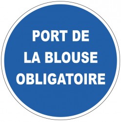 Panneau rond M059 blouse laboratoire obligatoire