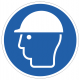 Panneau casque protection obligatoire M014