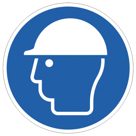 Panneau casque protection obligatoire M014