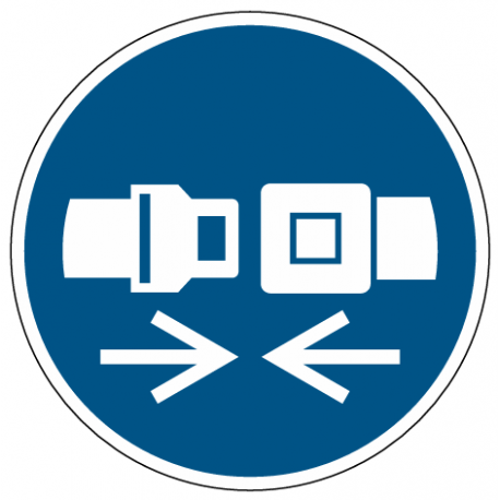 Panneau attacher la ceinture de sécurité M020