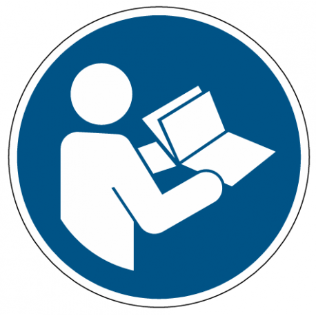 Panneau M002 consulter notice instructions sécurité machine ISO 7010