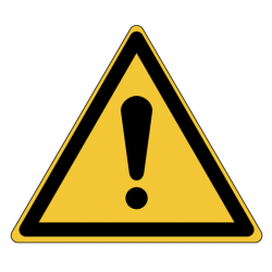 Panneau W001 danger général avertissement sécurité professionnelle ISO 7010