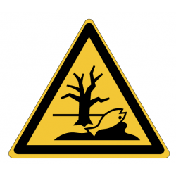 Panneau W072 danger substance polluante environnement ISO 7010