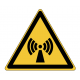 Panneau W005 danger rayonnement non ionisant zone technique ISO 7010