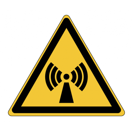Panneau W005 danger rayonnement non ionisant zone technique ISO 7010