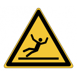 Panneau W011 danger sol glissant chute de plain-pied ISO 7010
