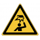 Panneau ISO 7010 W020 obstacle hauteur risque choc tête