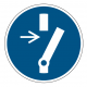 Panneau M021 débrancher avant maintenance machine industrielle ISO 7010