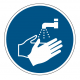 Panneau M011 lavage obligatoire des mains hygiène professionnelle ISO 7010