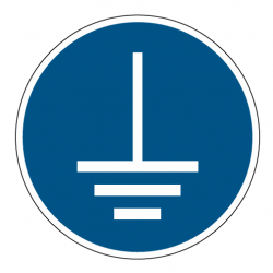 Panneau M005 mise à la terre obligatoire équipement électrique