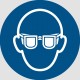 Panneau ISO 7010 M004 Lunettes de protection obligatoires