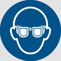 Panneau ISO 7010 M004 Lunettes de protection obligatoires