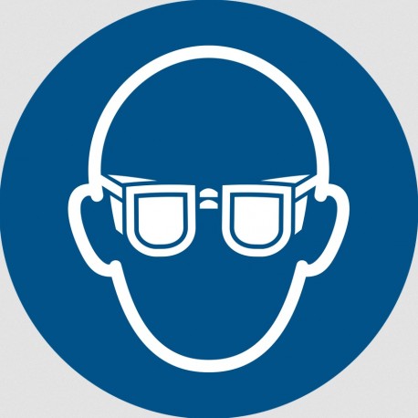 Panneau ISO 7010 M004 Lunettes de protection obligatoires